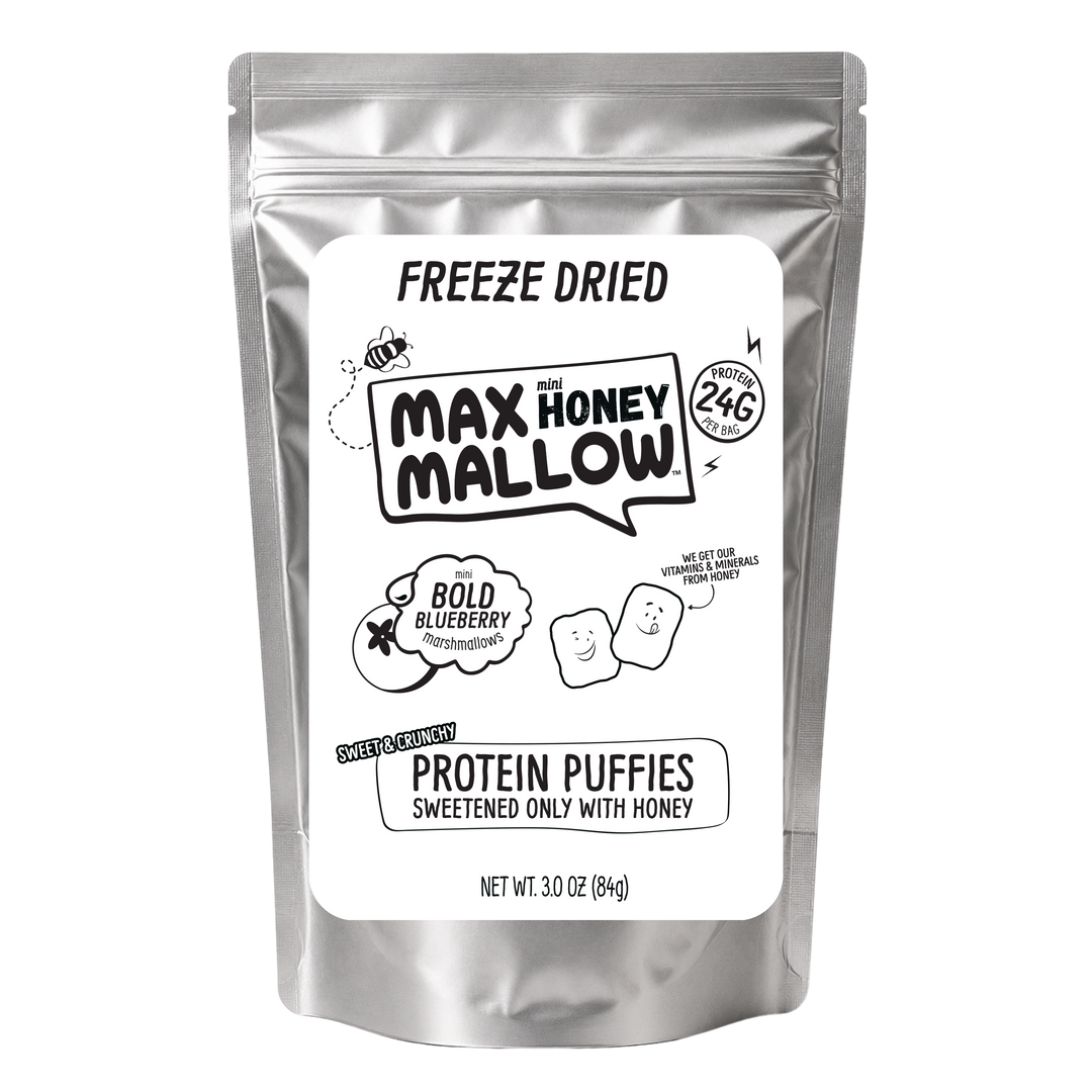 Freeze Dried Blueberry Mini Honey Marshmallows