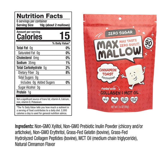 Max Mallow Sugar-Free Marshmallows Variety Bundle 6 Pack